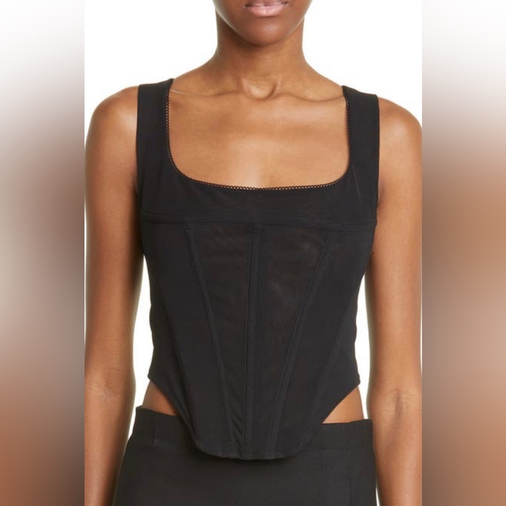 New with tags Miaou Black Mesh “Campbell” corset top!